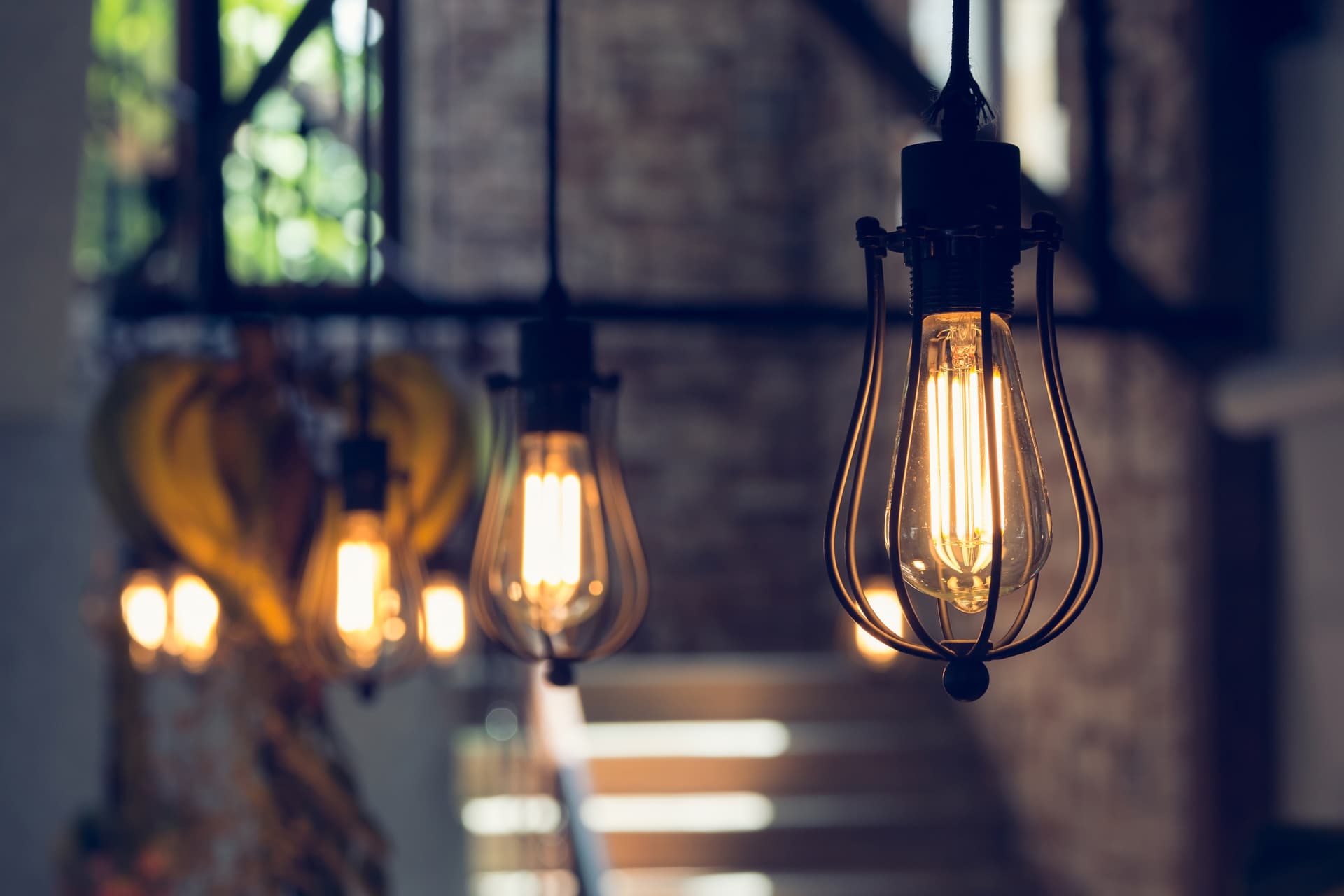 light bulbs in hall